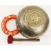 F850 Energetic Root 'C' Chakra  Healing 9.5" Wide Hand Hammered Tibetan Singing Bowl Made In NEPAL